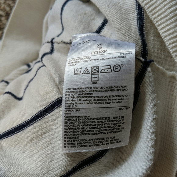 Striped sweater tee - Picture 4 of 4